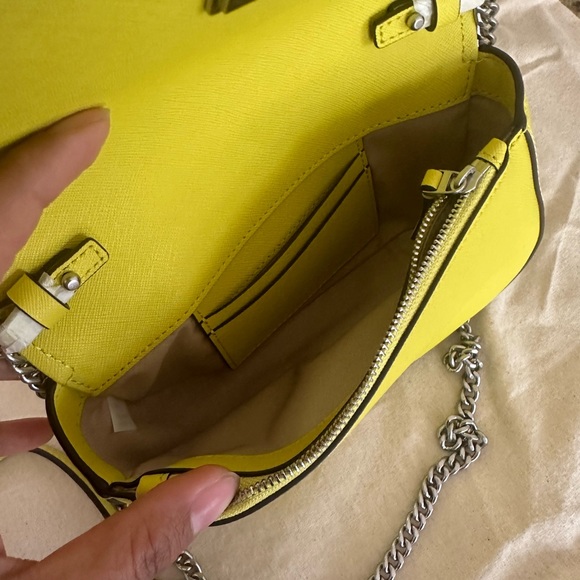 New Tory Burch EMERSON TOP HANDLE CROSSBODY TUSCAN YELLOW - Picture 4 of 10